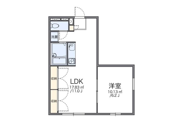 レオパレス拝島町の物件間取画像